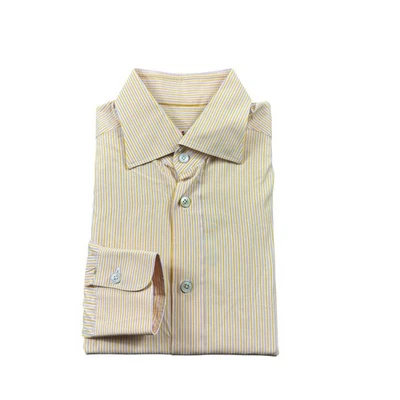 Kiton Orange Purple Striped Cotton Men’s L/S Button Front Size 38 GUC - Image 1 of 4