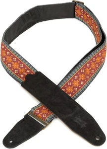 Levy's '60s Hootenanny Guitar Strap - Red Aztec Weave - Picture 1 of 6
