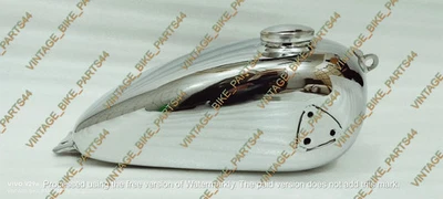 DKW SB200, SB250, SB350, SB500, KS200 Stahl Chrom Benzintank +Deckel - Bild 1 von 4