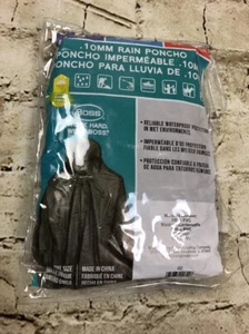 PVC 10 MM Rain Poncho Boss Work Hard Wear Boss Green One Size - Picture 1 of 2