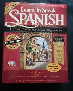 THE LEARNING COMPANY LEARN TO SPEAK SPANISH VERSION 8.0 PC SOFTWARE with Headset - Picture 1 of 2