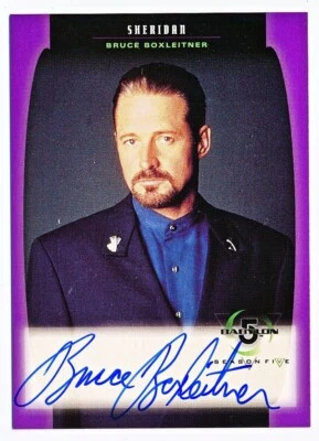 1998 Skybox Babylon 5 Season Five Bruce Boxleitner Autograph Auto #A01 - QTY - Image 1 of 2
