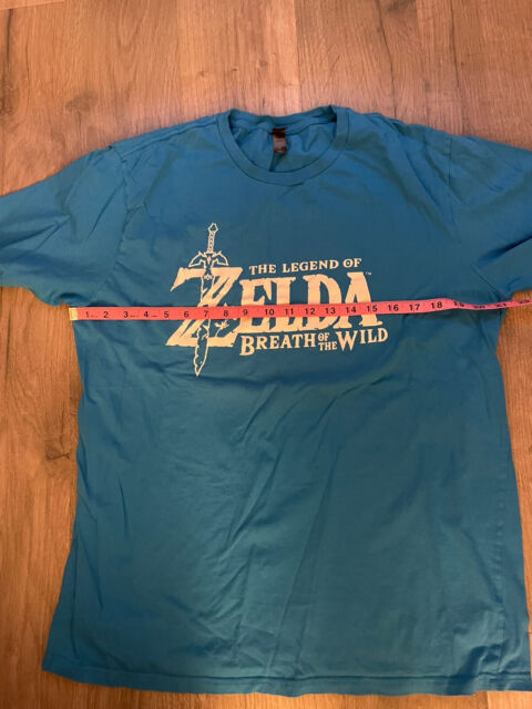 Men's Nintendo Legend of Zelda Pixel Link Graphic Tee Navy Blue Small 