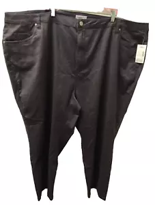 NWT Everyday Catherines Women's Plus Size Sateen Stretch Pant 34WP 52" Waist - Picture 1 of 5