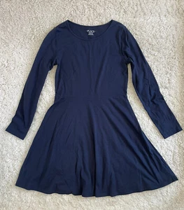Children’s Place Girls School Uniform Dress Sz XL 14 Navy Blue - Picture 1 of 3