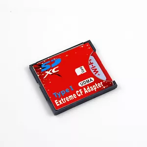 High Speed SDXC SDHC SD to CF Compact Flash Memory Card Reader Adapter Type I - Picture 1 of 5