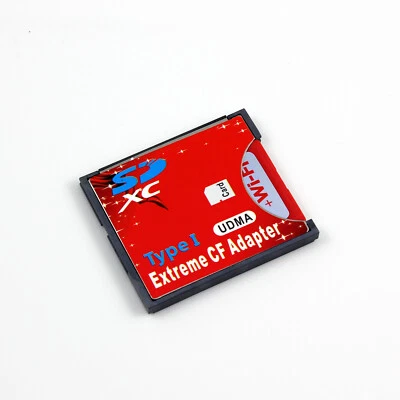 High Speed SDXC SDHC SD to CF Compact Flash Memory Card Reader Adapter Type I - Image 1 of 4