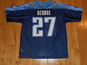 Vintage 1990s Nike EDDIE GEORGE TENNESSEE TITANS Youth NFL Team REPLICA JERSEY L - Picture 1 of 7