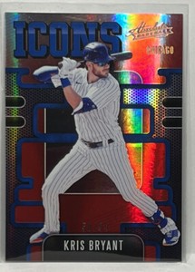 Kris Bryant 2021 Panini Absolute Icons Red Spectrum /99 #I-10 Chicago Cubs
