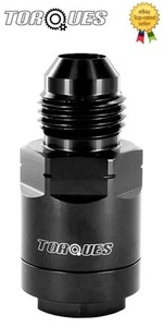 AN -8 (-8AN AN-08) O.E Compact Quick Connect 5/16 Female Fuel Line Adapter BLACK - Picture 1 of 5