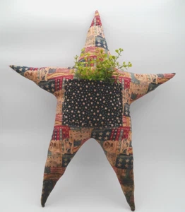 Primitive Americana Patriotic Star Door Wreath Hanger 20" Tall - Picture 1 of 2