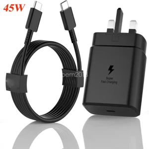 OEM 45W Super Fast Charging Charger Adapter 6Ft Cable For Samsung S25 S24 S23 + - Picture 1 of 8