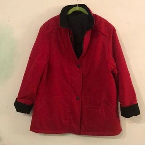 ROTER MANTEL IM SCHEUNENSTIL GROSS LANDHAUS LANDHAUS RANCHWEAR - Bild 1 von 11