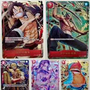 One Piece Card Game Chinese 1st Anniversary Luffy Zoro Sanji Robin Chopper Set - Picture 1 of 1