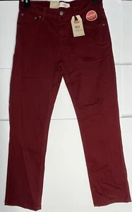 NWT Levis 511 Boys Slim Fit Jeans 14H 33x28 Burgundy MSRP$52 - Picture 1 of 5