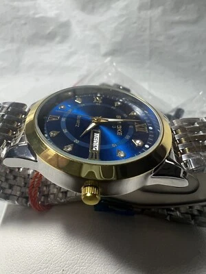 synoke watch, navy blue,day/date, water resistant,39mm, stainless Steel, men’s - Image 1 of 4