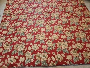 CHAPS Ralph Lauren Home Red Floral Comforter Queen 90 x 94”  Reversible  - Picture 1 of 2