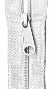 Designer Accents Ziplon Closed Bottom Zipper 22in White - Picture 1 of 1