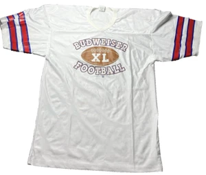 Vintage 1997 Budweiser Football Jersey XL Don Alleson Athletic Rare Beer USA - Picture 1 of 6