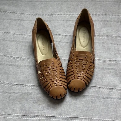 Softspots Women's Tan Trinidad Woven Flats Foto 1 de 4