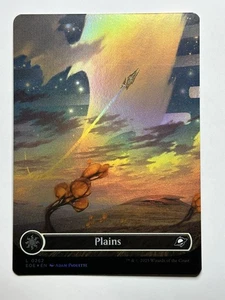 Plains (0262) (Borderless) Edge of Eternities 262 Foil MTG Card LP-NM - Picture 1 of 2