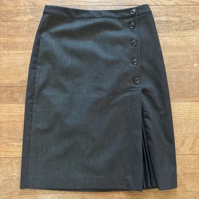 Falda lápiz midi gris Banana Republic talla 4 b49 Foto 1 de 4