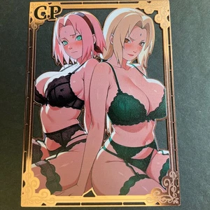 Goddess Story Gold METAL Card - Serial Number #/100! Anime Waifu Sakura Bikini - Picture 1 of 7