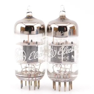 Zwei GE 12AT7 ECC81 Röhren NOS Match Construction GM[%]: 107/107 110/109 AMPLITREX - Bild 1 von 4