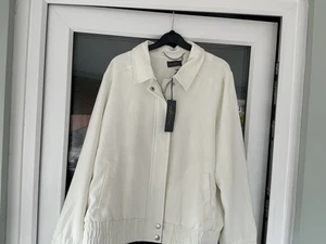 Ruth Langsford Smart Bomber Jacket. Size UK 14. Off White  - Picture 1 of 6