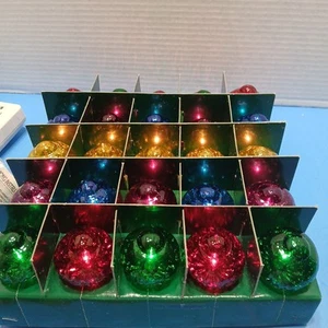 Kurt S Adler 25 Faceted Colored Globe Christmas Light Set Indoor Outdoor - Picture 1 of 9