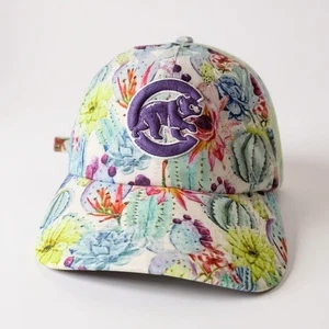 Chicago Cubs Womens Baseball Cap Floral Cactus Spring Training Hat - Picture 1 of 6