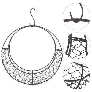 Hängendes Pflanzgefäß Blumentopfgestell Luft Pflanzen Halter Rahmen Mondkranz Form - Bild 1 von 12