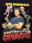 Jeff Dunham Controlled Chaos Tour comédie comédien grand t-shirt d'occasion tee-shirt graphique
