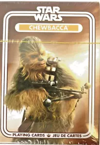 STAR WARS CHEWBACCA Playing Cards~52 Card Deck~ Lucasfilm~ Disney~ New/Sealed - Picture 1 of 2