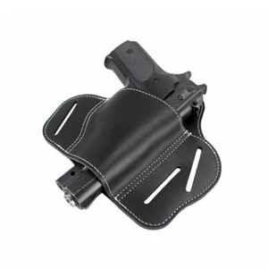 Ultimate Leather concealment 3 Slot Pancake Style Belt Holster Fits Most guns - Picture 1 of 6