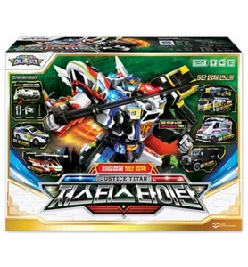 Miniforce  2023 Super Cops JUSTICE TITAN 5-Vehicle Combine Transformer Robot Toy - Picture 1 of 6