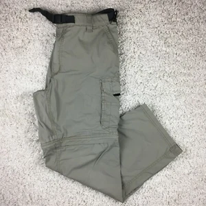 BC Clothing Straight Leg Belted Cargo Pants w/ Removable Legs, Men's Lx30 (Beige - Picture 1 of 9