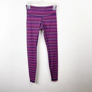 Lululemon Wunder Under Pant III Space Dye Twist Regal Plum Alarming Gr. 4 - Bild 1 von 10