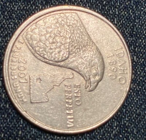 2007-D State Quarter IDAHO CLAD 25C - OFF-CENTER STRIKE ERROR COIN - Picture 1 of 4