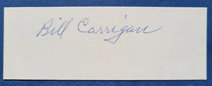 Bill Carrigan signed autographed 3 x 5 card MLB 1906-16 (d.69) Americans Red Sox - Picture 1 of 3