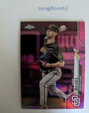 2020 Topps Chrome Update Pink Refractor Zach Davies #U-22 San Diego Padres