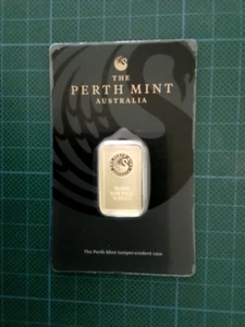 1 only Perth Mint 10gram Gold Minted Bar in Tamper Evident Card, Serialised. - Picture 1 of 5