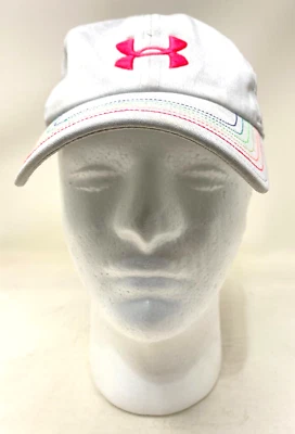 Gorra Under Armour Rainbow Stitch Rosa Logo Blanco Bordado - COMO NUEVA Foto 1 de 4