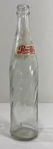 Vintage Pepsi Cola Glass Bottle One Pint Swirl 16 oz Soda Pop Collectible Twist - Picture 1 of 5