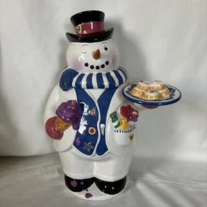 Vintage Schneemann Keksdose, Tammany Devine, 1999, 15" NEUWERTIG..!! - Bild 1 von 14