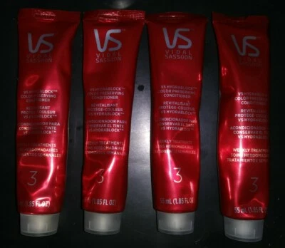 4 x Vidal Sassoon VS HydraBlock Color Preserving Conditioner 1.85 fl oz EACH - Image 1 of 2
