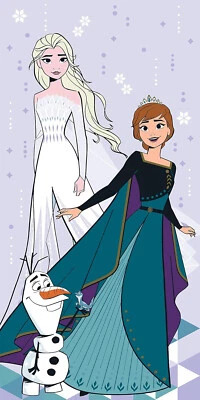Towel - Disney - Frozen Elsa/Anna/Olaf Beach/Bath New 27x54" - Image 1 of 3