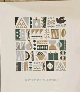 Crate And Barrel 12 Days of Christmas Candles Boxed Set Advent Calendar New - Picture 1 of 4