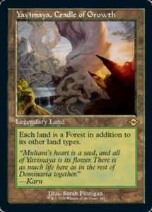 *Marco retro de lámina grabada* Yavimaya, cuna de crecimiento - Modern Horizons 2 - Magic The Gathering - Imagen 1 de 1