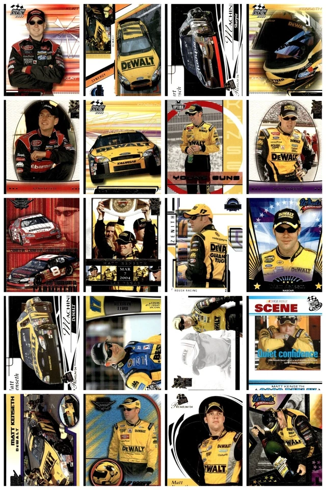 Mixed Card Lot 170 NASCAR 1999-2013 Kurt Busch Dale Earnhardt Jr Press Pass - Image 1 of 4